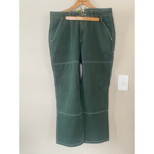 Butter Very Baggy Pants Green Workwear Double Knee Drawstring Mens 34